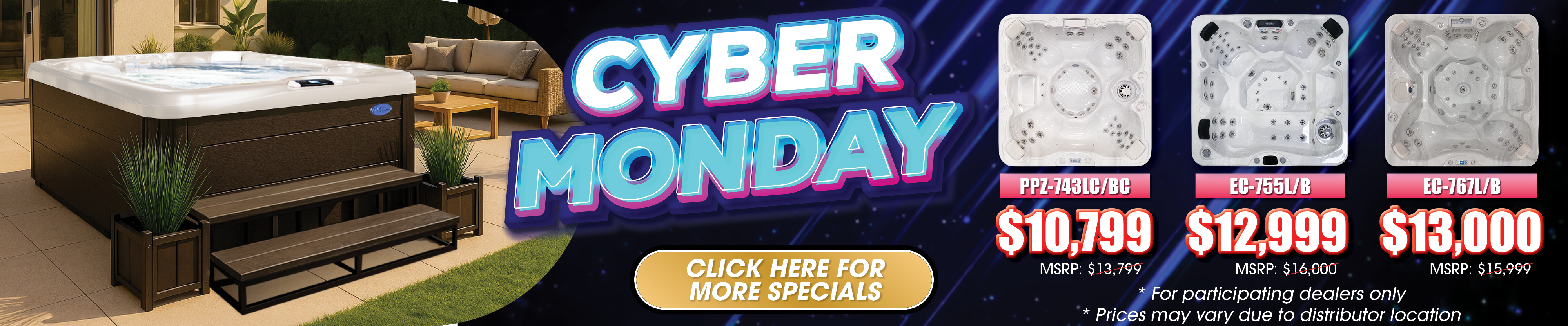 Calspas hot tub being used in a family setting - Gallipolois