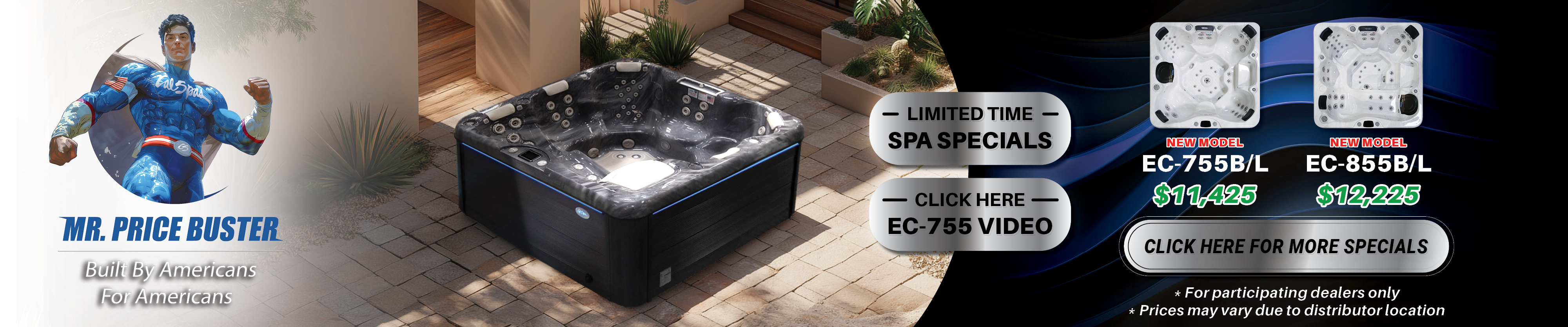 Calspas hot tub being used in a family setting - Gallipolois