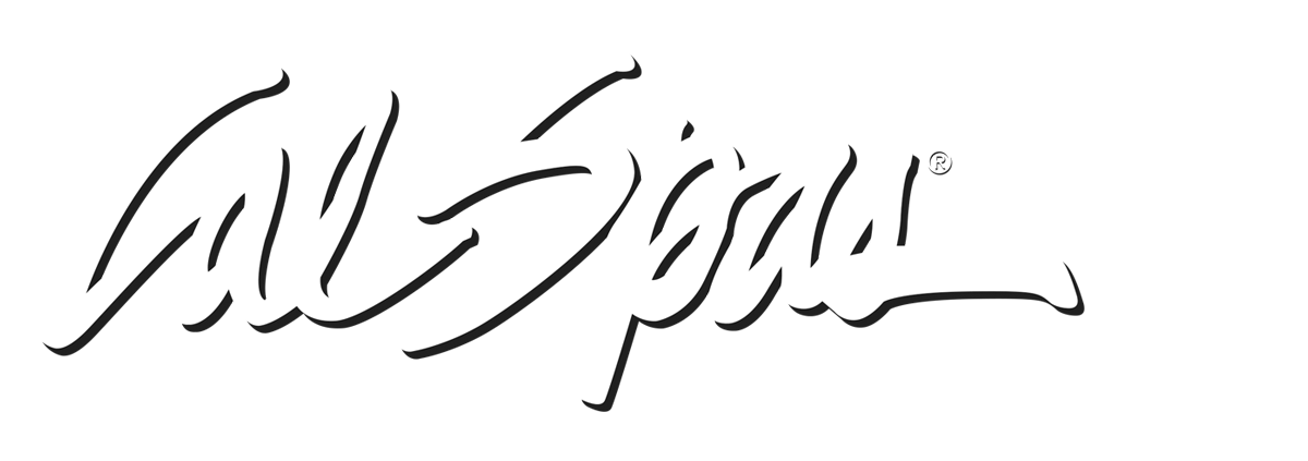 Calspas White logo hot tubs spas for sale Gallipolois